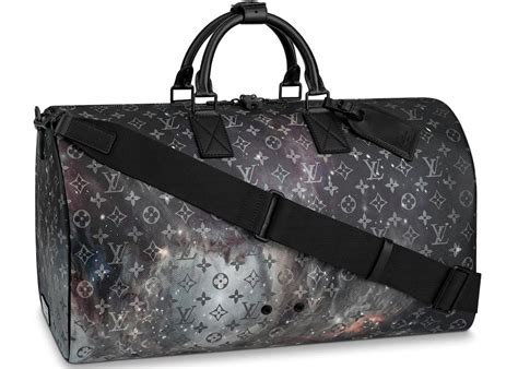 louis vuitton keepall bandouliere monogram galaxy 50 black multicolor|louis vuitton monogram keepall 50.